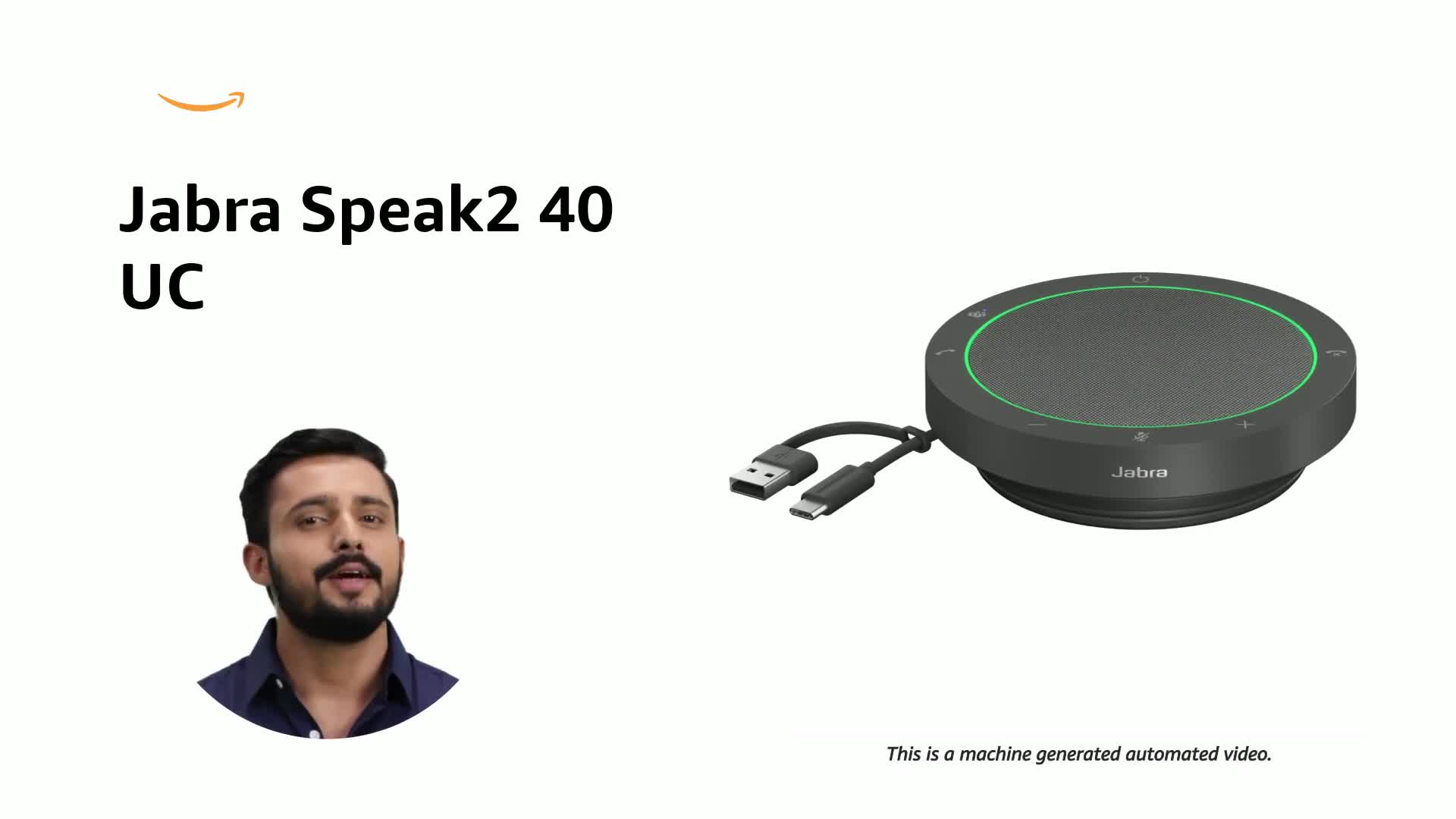 Jabra Speak2 40 UC Portable Speakerphone USB-C&A Conference